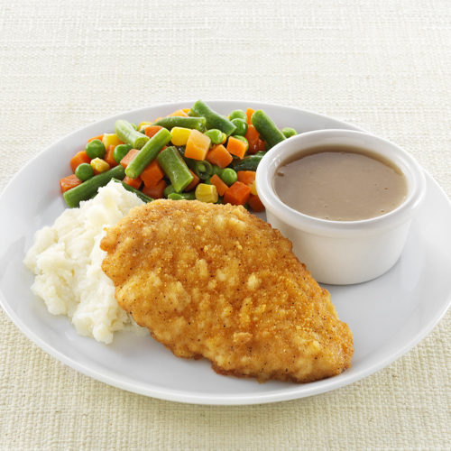 Image of Breaded Chicken with Gravy