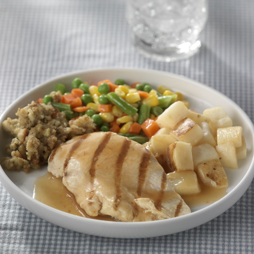 Image of Chicken Breast with Gravy and Stuffing