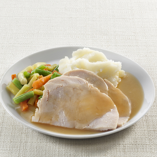 Image of Sliced Turkey in Gravy