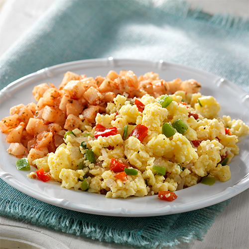 Image of Scrambled Eggs with Mixed Vegetables