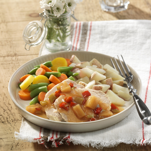 Image of Pork with Chunky Pineapple Glaze